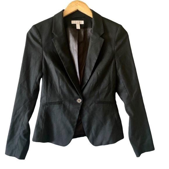 HM Womens Black Blazer/Office  Carrier Workwear Jacket Size 2 - Picture 2 of 11
